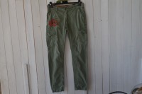 PANTALONE COTONE CON RICAMI "YOWOFT" TG. 44